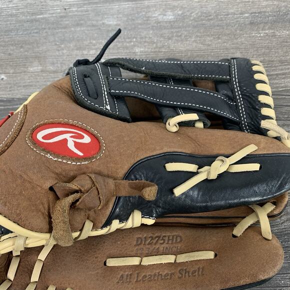 Rawlings D1275HD 12.75" RHT Leather Baseball Glove Premium Series. Fast Ship! - Picture 2 of 8